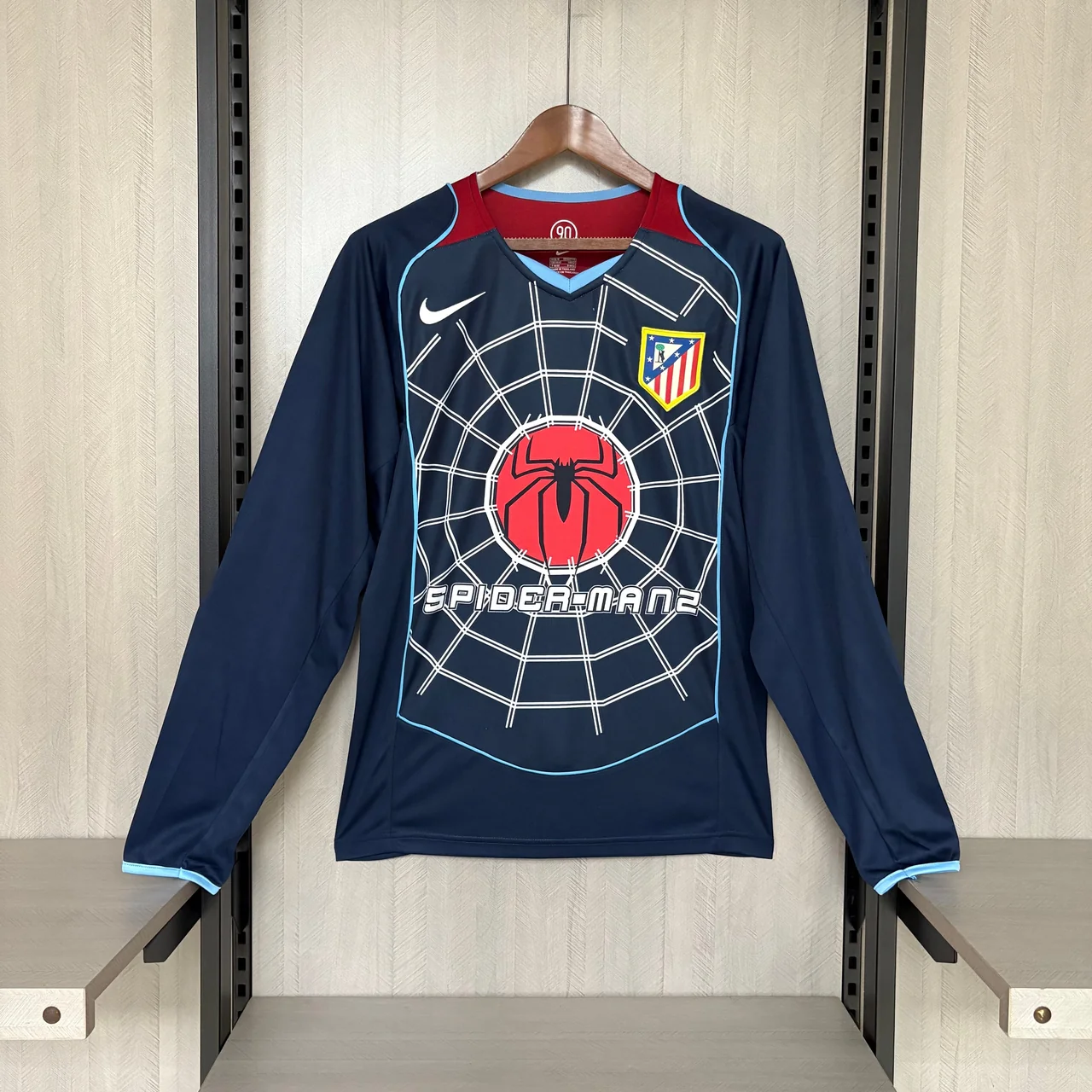 Atlético de Madrid Suplente 2004 Retro Manga Larga, foto 1