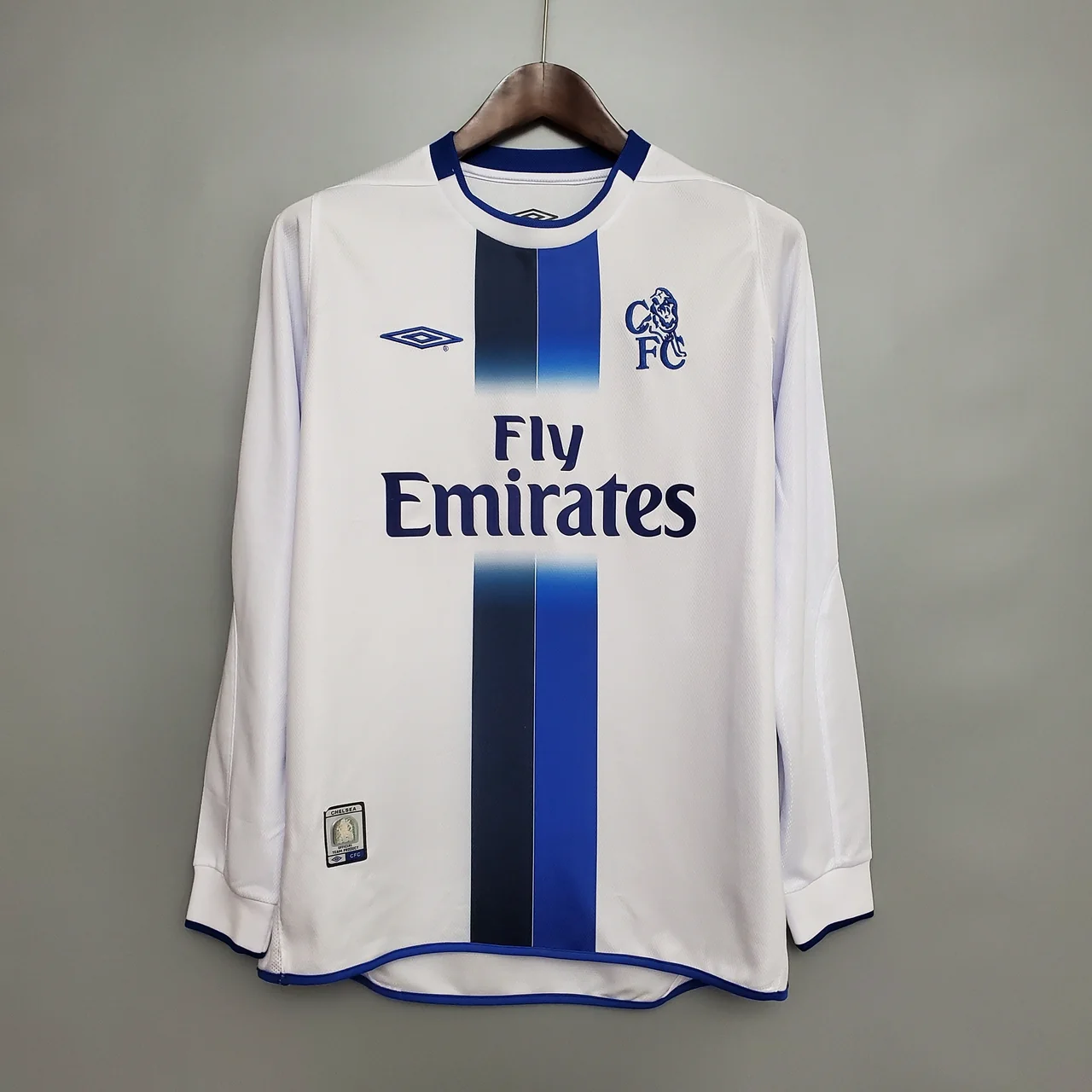 Chelsea Suplente 2003-05 Retro Manga Larga, foto 1